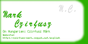 mark czirfusz business card